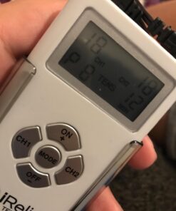 iReliev TENS + EMS Combination Unit Muscle Stimulator for Pain Relief & Arthritis & Muscle Strength - Treats Tired and Sore Muscles in Your Shoulders, Back, Ab's, Legs, Knee's and More 29 71gVHbwQLeL