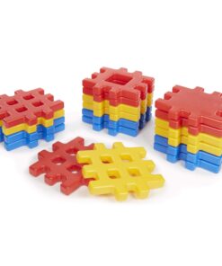 Alternative view of Little Tikes Big Waffle Block Set - 18 pieces, Blue/Red/Yellow