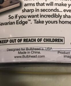 Official As Seen On TV Bavarian Edge Kitchen Knife Sharpener by BulbHead, Sharpens, Hones, & Polishes Serrated, Beveled, Standard Blades 35 71gVRGrbK1L