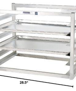 Alternative view of Channel Manufacturing AWM-6 6 Pan Side Load Wall Mount Sheet / Bun Pan Rack - Assembled