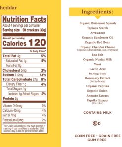 Simple Mills Pop Mmms Cheddar Veggie Flour Baked Snack Crackers, Gluten Free, 4 Ounce (Pack of 1) 4.00 Ounce (Pack of 1) 9 71gXOF56eIL