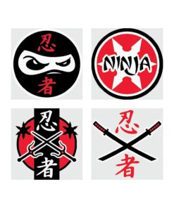 Fun Express Assorted Ninja Warrior Temporary Tattoos - 72 Piece Pack