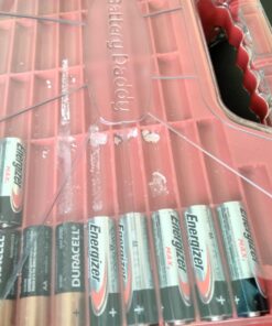 Ontel Battery Daddy - Battery Organizer Storage Case with Tester, Stores & Protects Up to 180 Batteries, Clear Locking Lid, As Seen On TV Original - 180 Batteries 48 71gY i FmXL 1