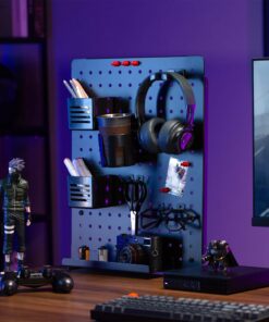 G-PACK PRO SET OF X Clamp-on Desk Pegboard, Standing Desk Accessories for Office, Gaming Desk Organizer, Privacy Panel for Desk, Work Desk Organizer, 20.5 x 16.5-inch, S1 Large Black (Black) 16 71gYXrIZ0YL