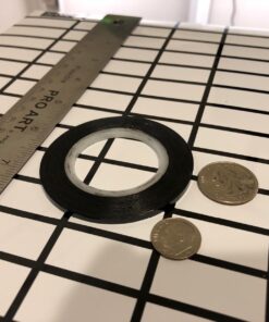 6 Pack 3 mm 1/8 inch Width Graphic Tape Pinstripe Tape Grid Marking Tapes Whiteboard Gridding Tape Self Adhesive Artist Tape, Black 34 71gYgkNzuUL