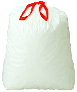 Amazon Basics Tall Kitchen Drawstring Trash Bags, 13 Gallon, Unscented, 200 Count (Previously Solimo) 200 Count (Pack of 1) 16 71gYhq9GUVL