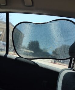 kinder Fluff Car Window Shade (4Pack)-The Only Certified Car Window Sun Shade for Baby Proven to Block 99.95% UVR - Mom's Choice Gold Award Winning - Car Seat Sun Protection 20x12in (51x31cm) 2 Semi Transparent + 2 Transparent 47 71gZRjUM4RL