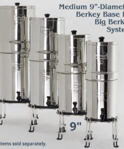 Medium Berkey Base Stainless Steel Stand Raises Your Big Berkey Water Filter System 6" Above Countertop for Easier Dispensing of Filtered Water Medium - 9" Diameter Fits Big Berkey 12 71gZSfN7r1L