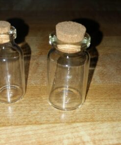Yesker IPV023 Package of 24 Small Mini Glass Jars with Cork Stoppers-Size: 1-1/2" Tall X 3/4 Inches Diameter, Count 38 71gaRkkpf0L