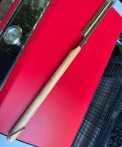 Senwosa 26” Pizza Oven Brush with Stone Scraper - Stainless Steel Bristles, Long Handle, Heat-Resistant - Compatible with Ooni Ovens - Includes Spare Head 50 71gaxYyFRvL