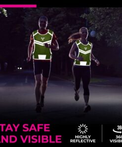 247 Viz Reflective Running Vest – Reflective Vest Running at Night for Walkers, Women & Men. High Visibility Reflective Gear, Cycling & Running Vest, High Vis Neon Safety Small Yellow 13 71gbU3P46jL