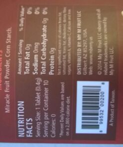 mberry Miracle Berry Tablets, Miracle Fruit Snacks, 10 Count.12 Ounce, Pack of 1 30 71gbg6ovZqL