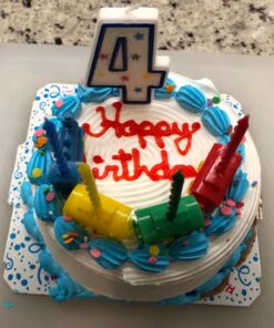 Oasis Supply Colorful Birthday Party Train Candle Holder For Cake Decorations, 7” x 3”, 5 Candles Included 32 71gboBKZE0L