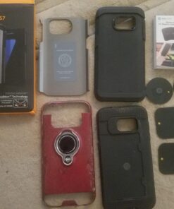 WixGear Mount Metal Plate with Adhesive for Magnetic Cradle-Less Mount - X4 Pack 2 Rectangle and 2 Round (Compatible with Magnetic mounts) (Black) Black 39 71gc0TGVsCL