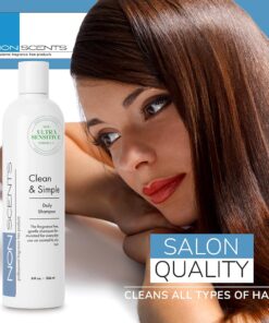 Fragrance Free & Unscented Shampoo | Hypoallergenic Shampoo for All Hair Types | NEW & Improved Formula Hydrating & Moisturizing Shampoo for Dry Scalp. Organic Blend with Keratin & Silk Amino Acid 8oz 9 71gc9DupmvL