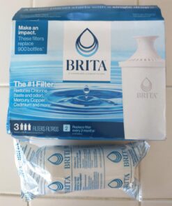 Brita Standard Water Filter Replacements for Pitchers and Dispensers, Lasts 2 Months, Reduces Chlorine Taste and Odor, 3 Count 64 71gct0i84OL