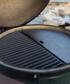 Half Moon Cast Iron Reversible Griddle for Large Big Green Egg and 18-Inch Kamado Grills 10 71gdFAbr1L