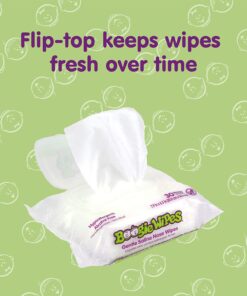 Baby Wipes by Boogie, Saline Wet Wipes for Nose, Face, Hand & Body, FSA/HSA Eligible, Made with Vitamin E, Aloe, Chamomile and Natural Saline, Unscented 30 Count Pack of 3 Boogie Wipes 27 71gdWFB4BPS