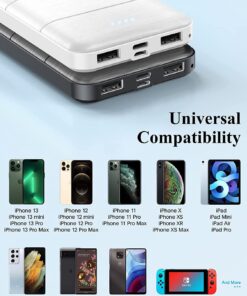 LOVELEDI Portable-Charger-Power-Bank - 2 Pack 15000mAh Dual USB Power Bank Output 5V3.1A Fast Charging Portable Charger Compatible with Smartphones and All USB Devices 28 71gdfyF070L 1