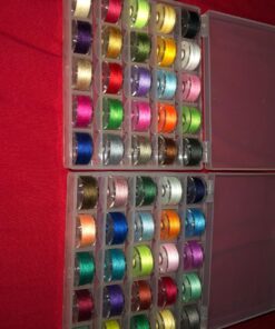 Outus 50 Pieces Prewound Thread Bobbins with Bobbins Box for Brother Sewing Machine, 50 Assorted Colors 21 71geWPZbtxL