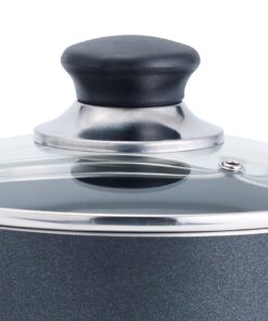 T-fal Specialty Nonstick Handy Pot with Glass Lid 3 Quart Oven Safe 350F Cookware, Pots and Pans, Dishwasher Safe Black Aluminum 22 71gesccztIL