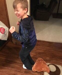 YINGGG 32cm Poop Plush Pillow Round Triangle Emotion Cushion Cute Decorative Stuffed Toy Brown Gifts for Kids and Friends 25 71gfi4D11L