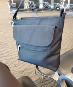 Travelon Anti-Theft Classic Mini Shoulder Bag, Black, One Size, 8.5 x 8.5 x 2 55 71gfmLY 73L