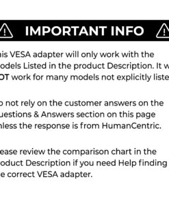 HumanCentric VESA Mount Adapter for iMac 24 Inch (Aluminum), iMac 27 Inch (2009, 2010, 2011), LED Cinema Display, Thunderbolt Displays, Replaces Apple iMac VESA Adapter MD179ZM/A, iMac VESA Kit 31 71gfoInWzYL