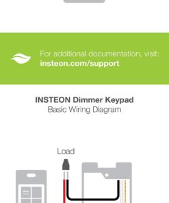 Insteon Smart Dimmer 8-Button Keypad, KeypadLinc in-Wall Controller, 2334-222 (White) - Insteon Hub Required for Voice Control with Alexa & Google Assistant White 8 Button Keypad Dimmer 15 71ggLzGLsAL