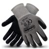 CUSTOMGRIPS BY SISO SAFETY U30 Cut Resistant Work Gloves. Span-Nylon Liner, Level 4 Abrasion Resistance, Nitrile Foam Palm Coated for Utility Grade. Superior Grip Power on Oily & Wet Environment. [Small, 6 Pairs]