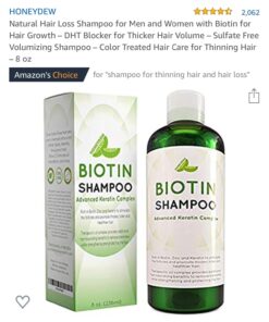 Biotin and Rosemary Shampoo for Thinning Hair - Sulfate Free Biotin Shampoo for Men with Hair Thickening Essential Oils - Deep Cleansing Volumizing Shampoo for Thin Hair with Zinc and Tea Tree Oil 33 71ggiVogpXL