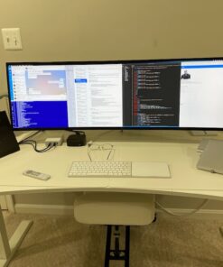 LG 49WL95C-W Ultrawide Dual QHD Monitor 49" 32: 9 (5120 x1440) Curved IPS Display, HDR10, USB Type-C, HDR 10, Ambient Light Sensor, 2 x 10W Stereo Speaker 66 71gh08Ud3sL