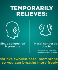 Amazon Basic Care No Drip Severe Congestion Nasal Pump Mist Spray, 12 Hour Relief, Oxymetazoline HCl, Maximum Strength Plus Menthol, Steroid Free, 1 Fluid Ounce No Drip Menthol 19 71ghTOJMqJS