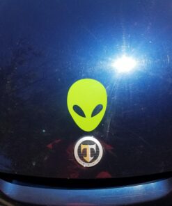 ShadowMajik Alien Head Sci-Fi Vinyl Decal Sticker (6" X 4.5", Lime Green) 8 71ghaZHNThL