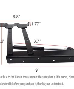 Sauton 1pair Folding Lift up Top Table Mechanism Hardware Fitting Hinge, Gas Hydraulic 31 71ghv3zzguL