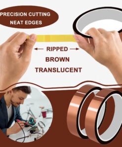 High Temperature Tape Heat Resistant Tape Heat Transfer Tape for Sublimation No Residue 10mm X 33m 108ft (Yellow-2 Roll) A-Yellow-2 Roll 29 71gj7OiGsSL