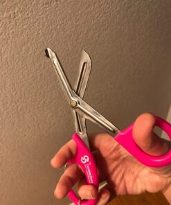 Trauma Shears with Carabiner - Stainless Steel Bandage Scissors for Surgical, EMT, EMS, Medical, Nursing, and Veterinary Use, First Aid Supplies and Accessories, 7.5-inch, Pink 1 Count (Pack of 1) 32 71gjwizmyzL