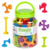 Froogly - 100 Piece Suction Toys | Montessori Toys Bath Toys Construction Building Set Silicone Preschool Toys Daycare Toys Shower Toys Travel Toys for Kids Toddlers Boys Girls Ages 3 4 5 6 Year Old 8 71gkqGGIpSL