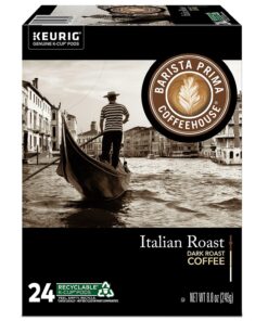 Barista Prima Italian Roast Coffee, Keurig K-Cup Pods, Dark Roast, 96/Carton (66149) 24 Count (Pack of 4) 12 71gl2n nlUL