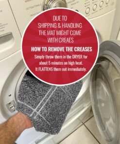 Iprimio Cat Litter Box Mat, 42x36", Gray - Cat Litter Trapping Mat - Mesh Mat Catches Litter - Kitty Litter Mat - Large Cat Litter Mat - Repels Odor, Easy Clean Non Slip Kitty Litter Trapper Mats 42x36 - Gray 21 71glTB57VxL