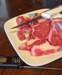 Waterproof Instant Read Digital Meat Thermometer for Cooking and Grilling, Food Thermometer with Backlight, Magnet, Calibration, and Foldable Probe, Bottle Cap Opener for Kitchen Gadgets, BBQ, Grill 48 71glbFCZLL