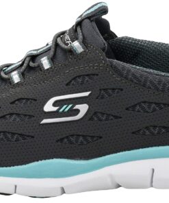 Skechers Sport Women's Gratis Bungee Fashion Sneaker 6 Charcoal/Aqua 13 71glst scRL