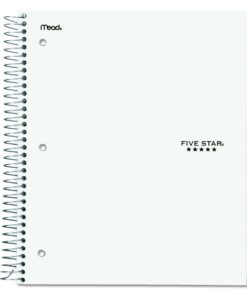 Five Star 06210 Wirebound 3-Subject Notebook, College Rule, 11 x 8 1/2, 150 Sheets, Assorted Assorted Colors 20 71gmDUQCAL