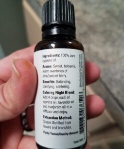 NOW Essential Oils, Cypress Oil, Balancing Aromatherapy Scent, Steam Distilled, 100% Pure, Vegan, Child Resistant Cap, 1-Ounce 39 71gmVtr0BNL