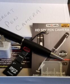 fabquality 1080P Spy Hidden Camera 2023 Pen No WiFi Indoor Home Security Camera Outdoor Mini Body Video Camera Includes 16GB SD Card + 5 Inks + SD Card Reader + USB Reader Small Compact 35 71gmimwNhgL