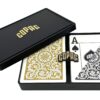 Copag 1546 Design 100% Plastic Playing Cards, Poker Size Black/Gold (Jumbo Index, 1 Set) Jumbo Index 5 71gn7hcR7wL