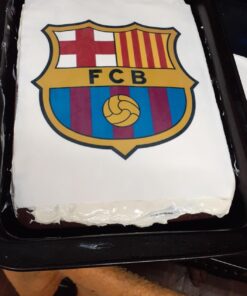 FC Barcelona Edible Cake Topper- 1/4 Sheet 24 71gnB1iPiL
