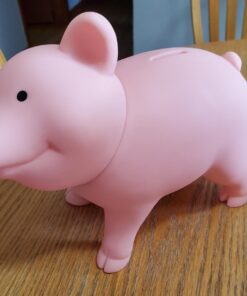 Schylling Rubber Piggy Bank Pink, 1 EA 28 71gnduq0u6L