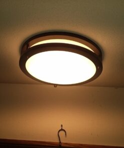 LB72120 LED Flush Mount Ceiling Light, 12 inch, 15W (150W Equivalent) Dimmable 1200lm, 3000K Warm White, Oil Rubbed Bronze Round Lighting Fixture for Kitchen, Hallway, Bathroom, Stairwell 39 71gnmHV 8HL