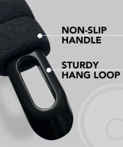 Squeegee for Shower Door, Car Windshield, and Glass Window - 2 Extra Silicone Replacement Blades - Foam Handle - Black 19 71goxR7jr4L